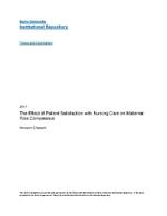 The effect of patient satisfaction with nursing care on maternal role competence